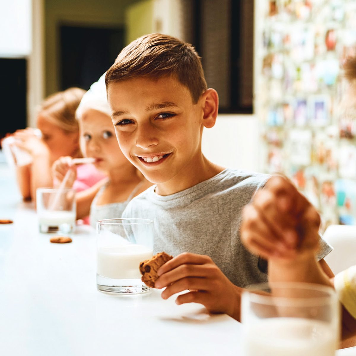 Child drinking milk