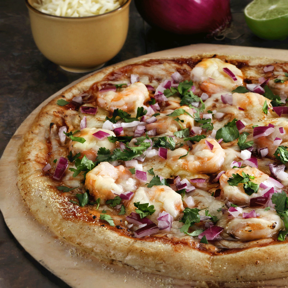 BBQ Shrimp Pizza