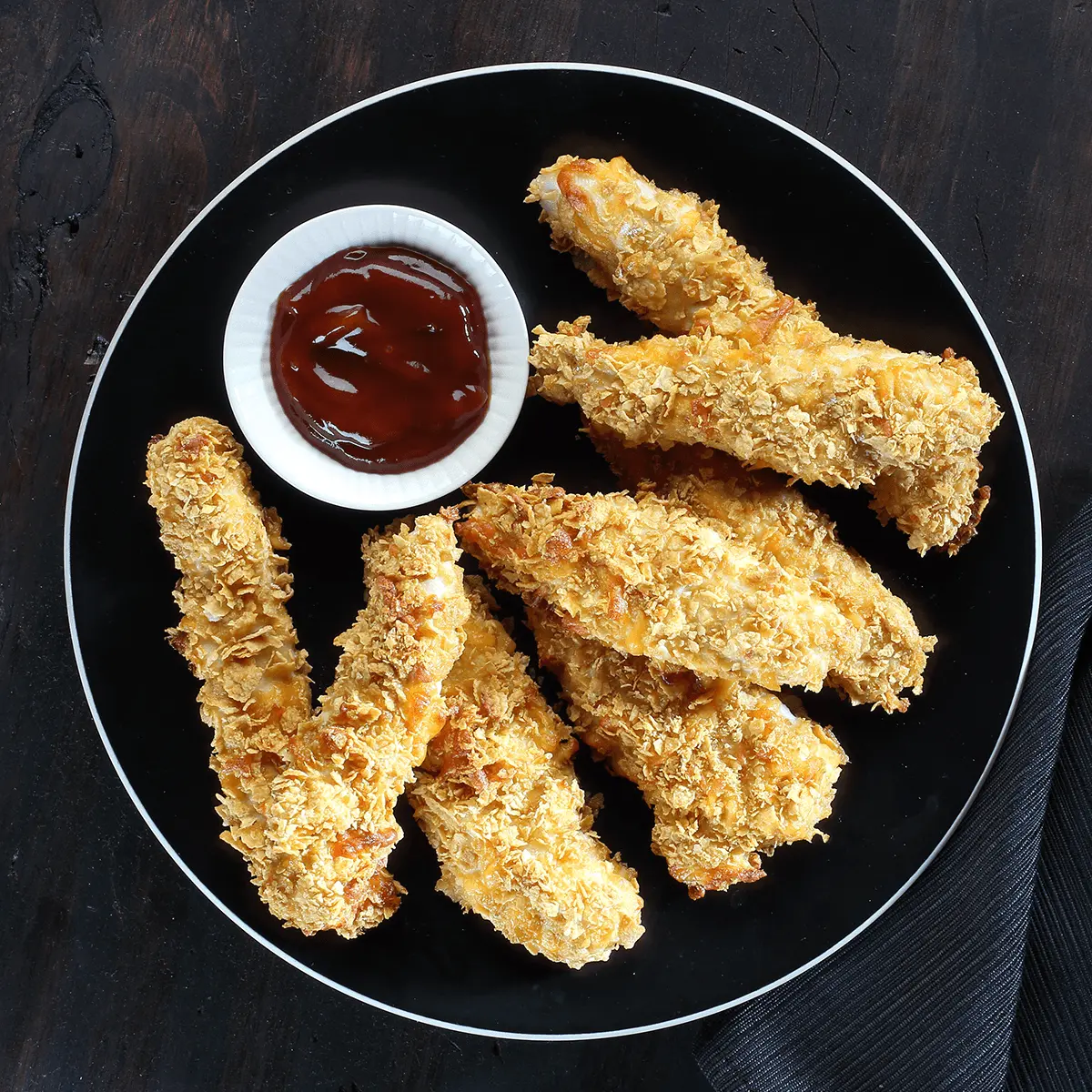 Cornflake-Crusted Cheesy Chicken Tenders