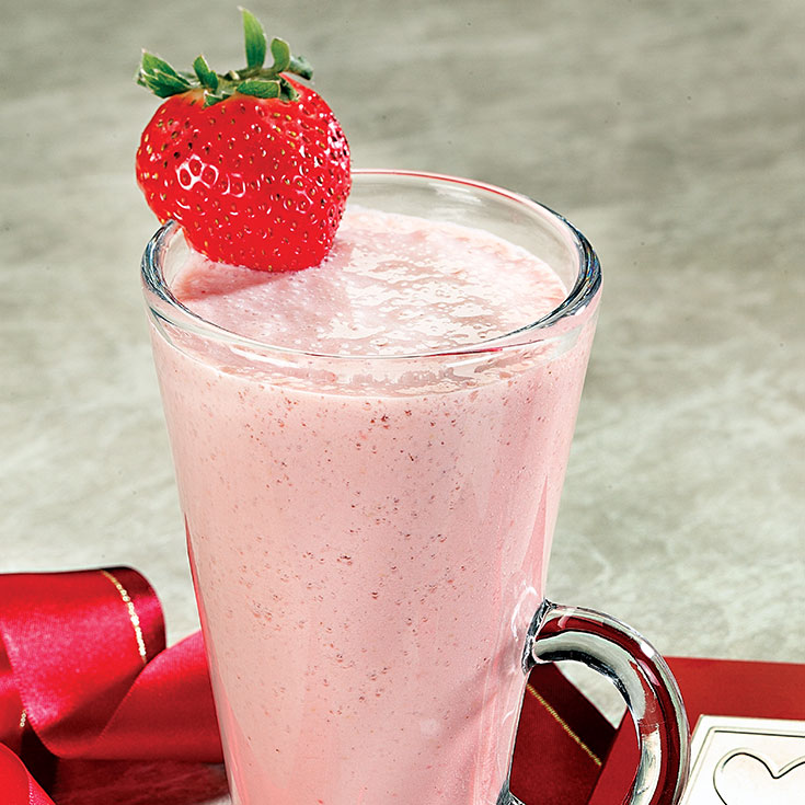 Dark Chocolate covered Strawberry Smoothie
