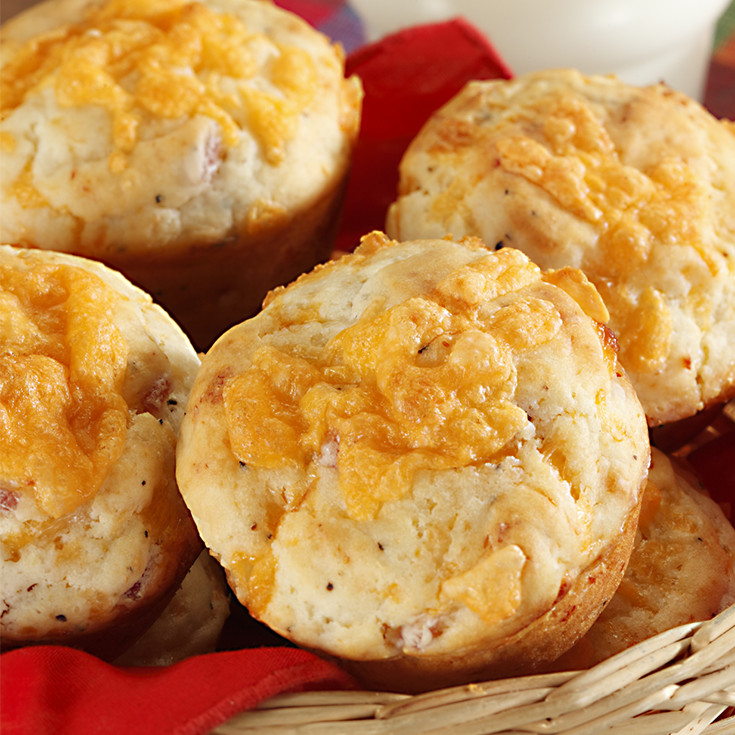 Cheddar 'n' Ham Muffins