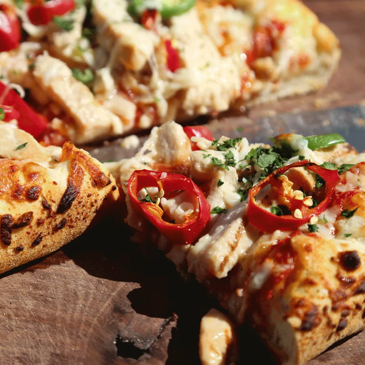 Kung Pao Chicken Pizza