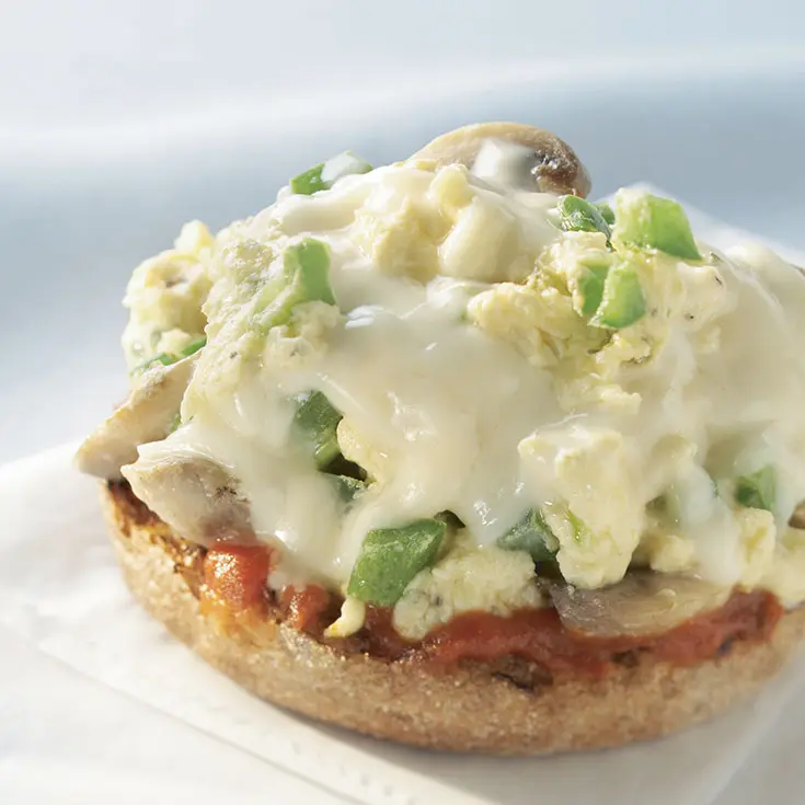 Egg and Mozzarella Breakfast Pizza