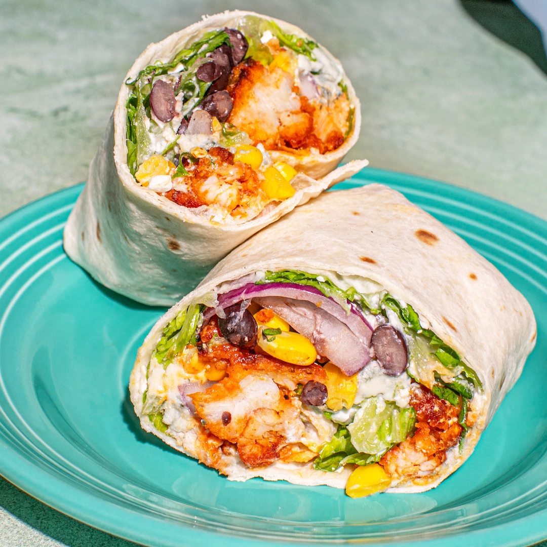 Camille Elena’s Buffalo Chicken Protein Wrap
