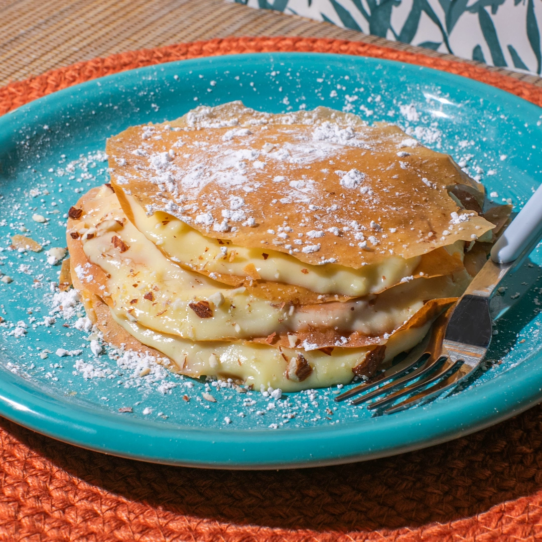Moroccan Orange Blossom Warqa Pastry from Dina’s Kouzina