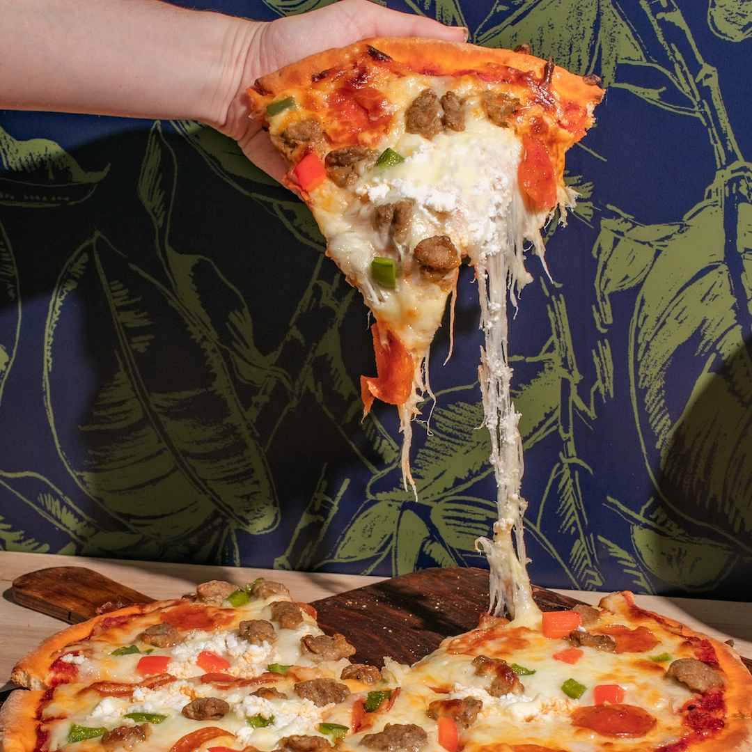 Cam Jackson’s Cheesy, Meaty & Peppery Pizza