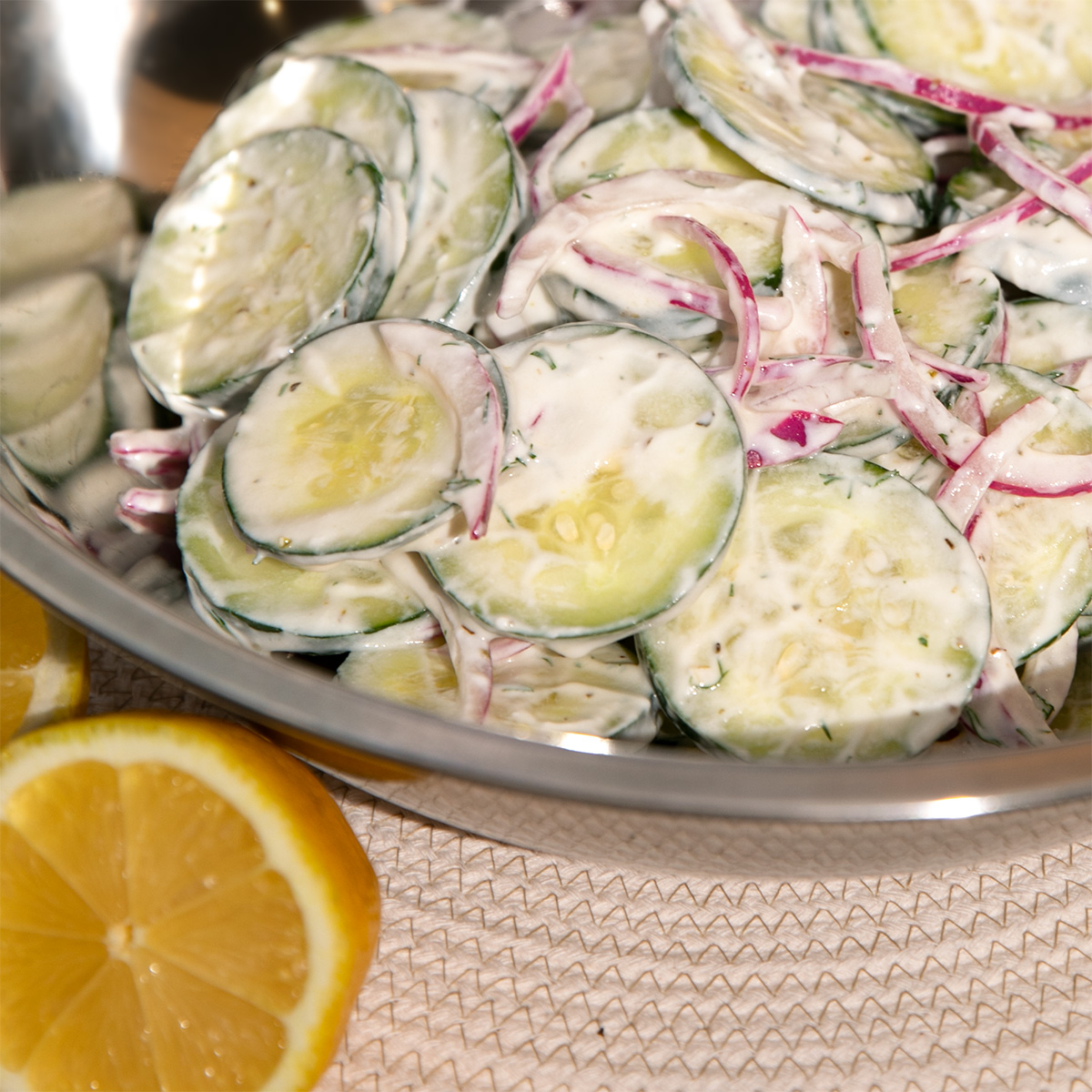 Creamy Dill Cucumber Salad