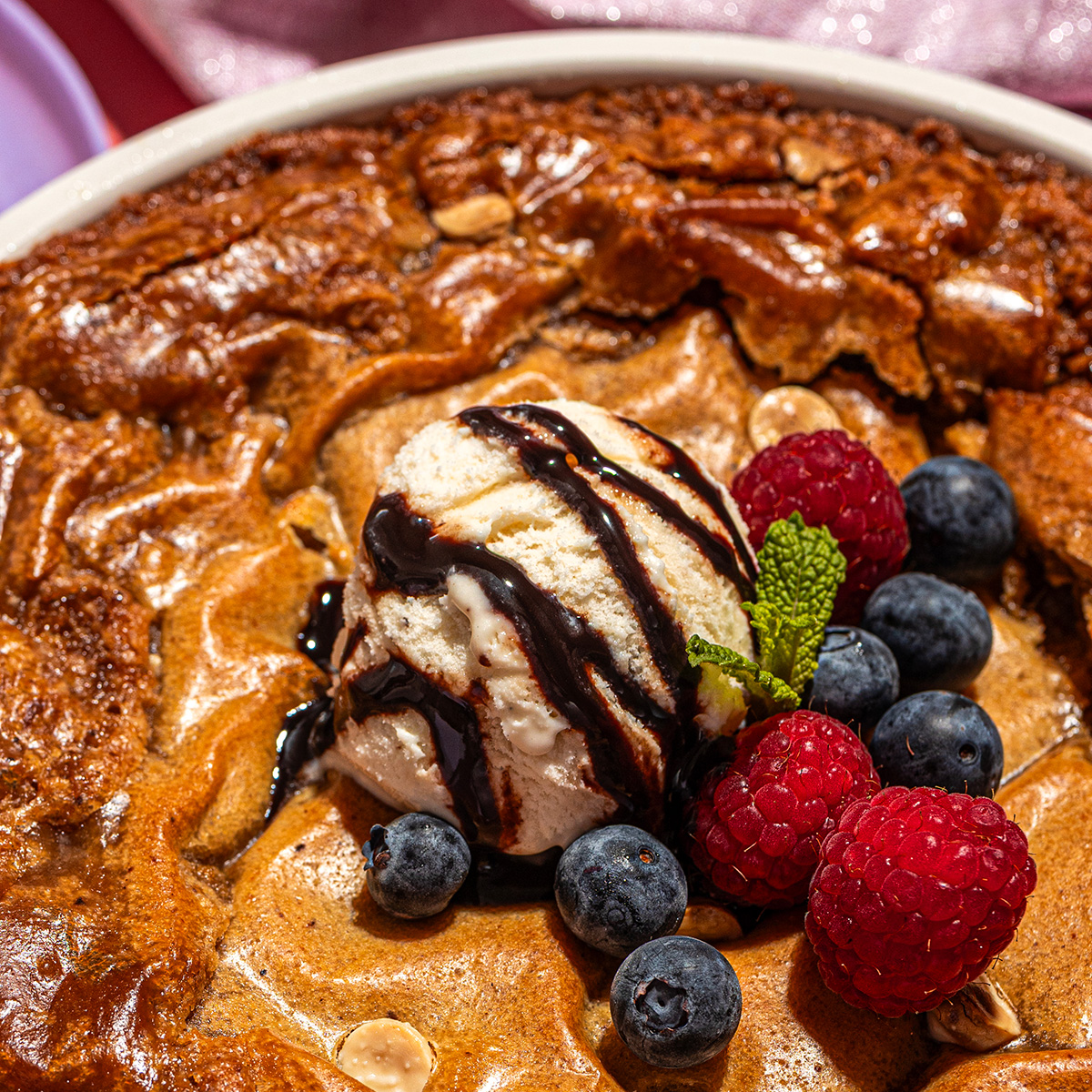 Brown Butter Chocolate Chip Skillet Cookie