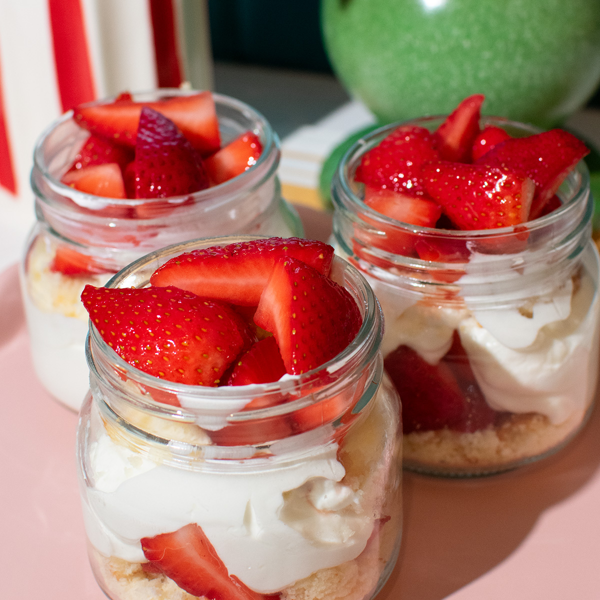 Pretty Protein Strawberry Shortcake Parfait
