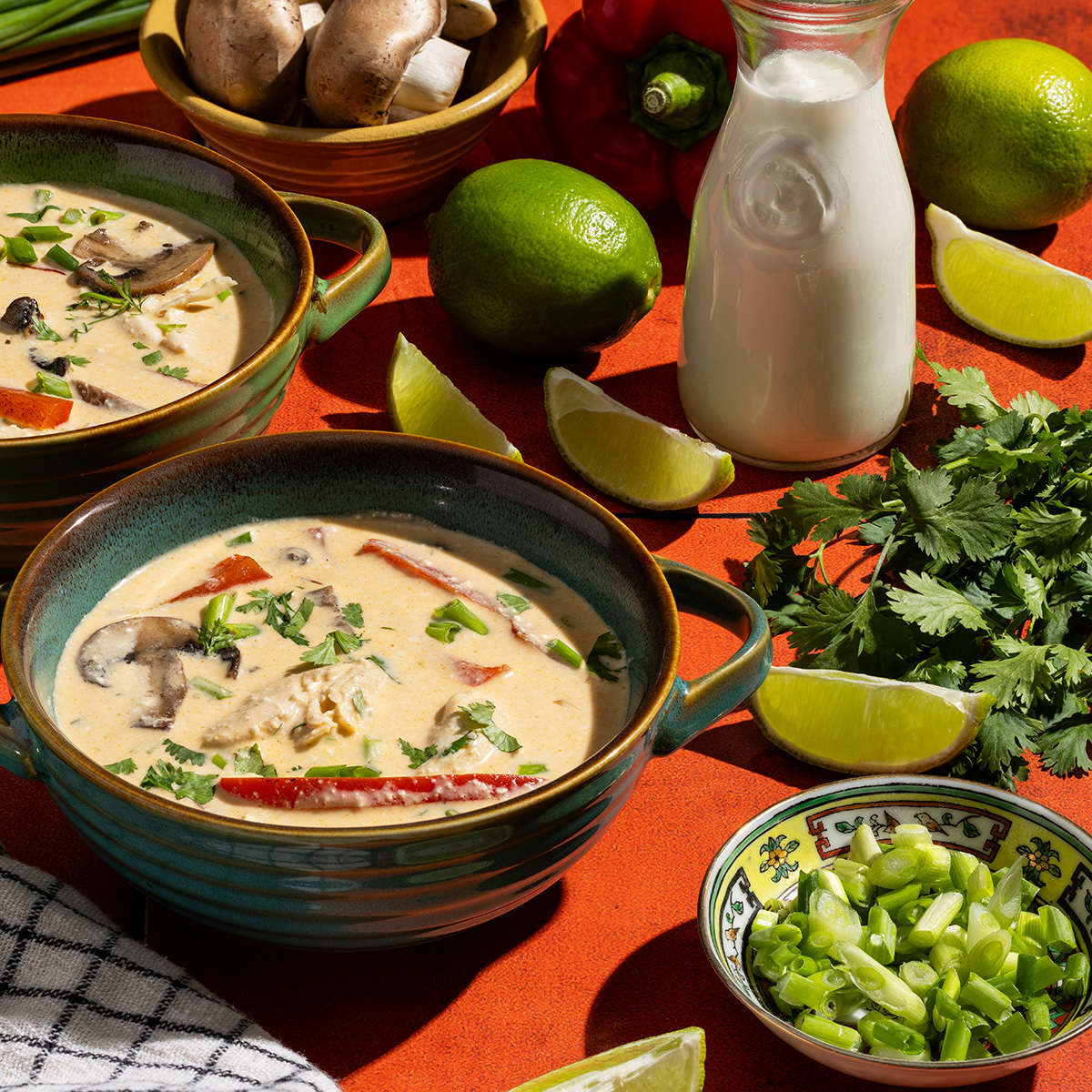 Creamy Tom Kha Chicken Soup 